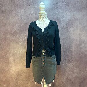 Apt. 9 Ruffled Front Cardigan